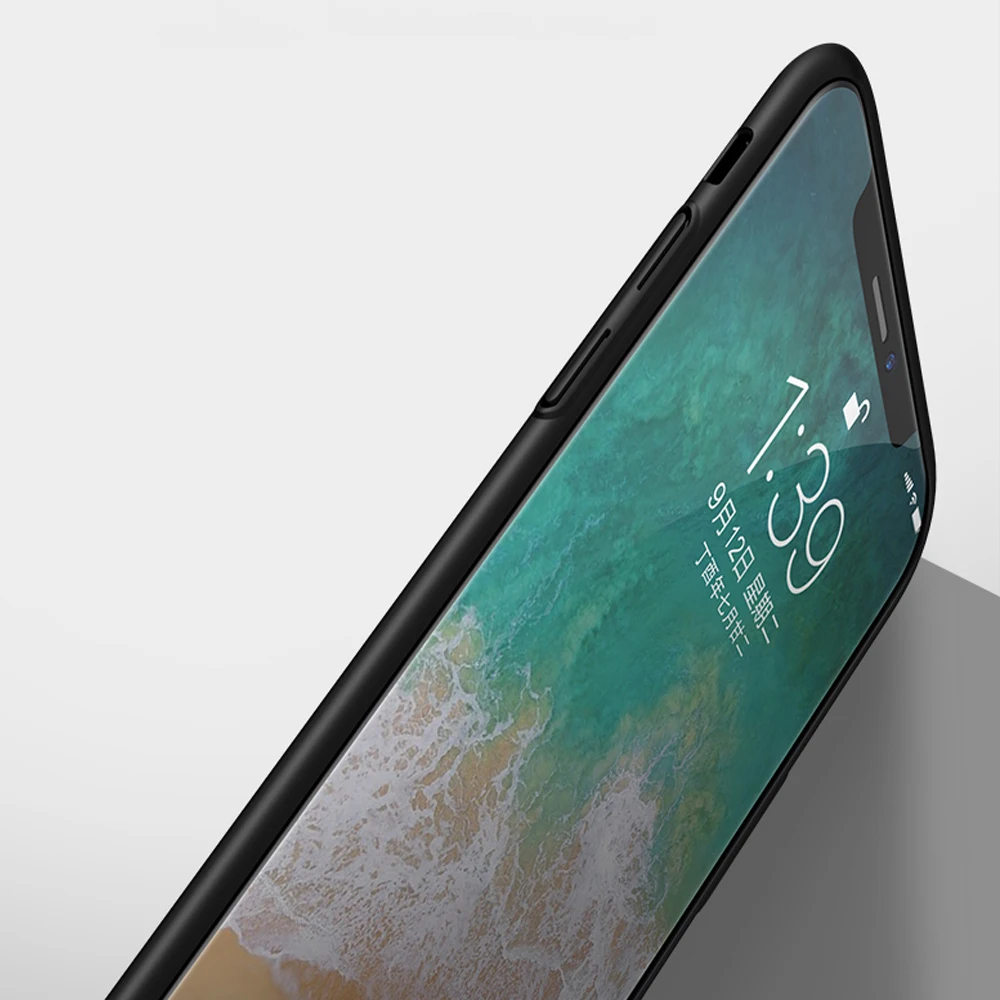 Роскошный простой чехол для телефона iPhone XS XR гладкий матовый Xs max ультрабук 7 8 Plus |