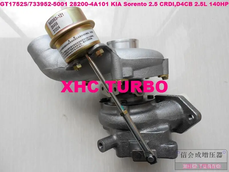 Турбокомпрессор GT1752S 733952 28200 4A101 для KIA Sorento 2 5 CRDI D4CB л л.с. 02 07|turbocharger|turbocharger gt1752s |