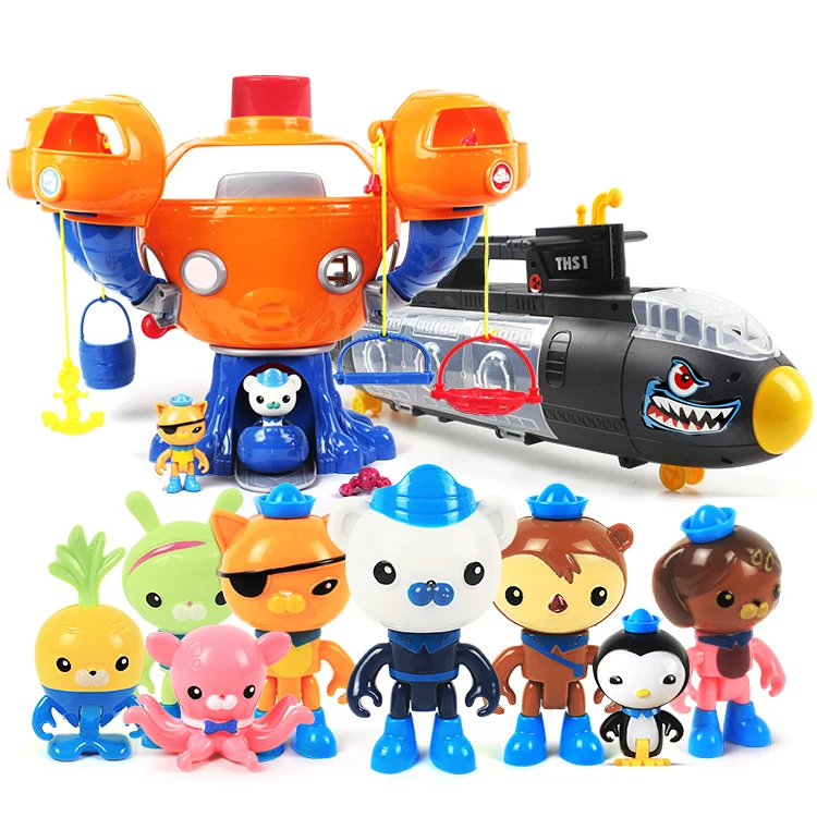 Игрушки Octonauts 55 см черная подводная лодка Octo-Pod модель U-лодки для детей лучший