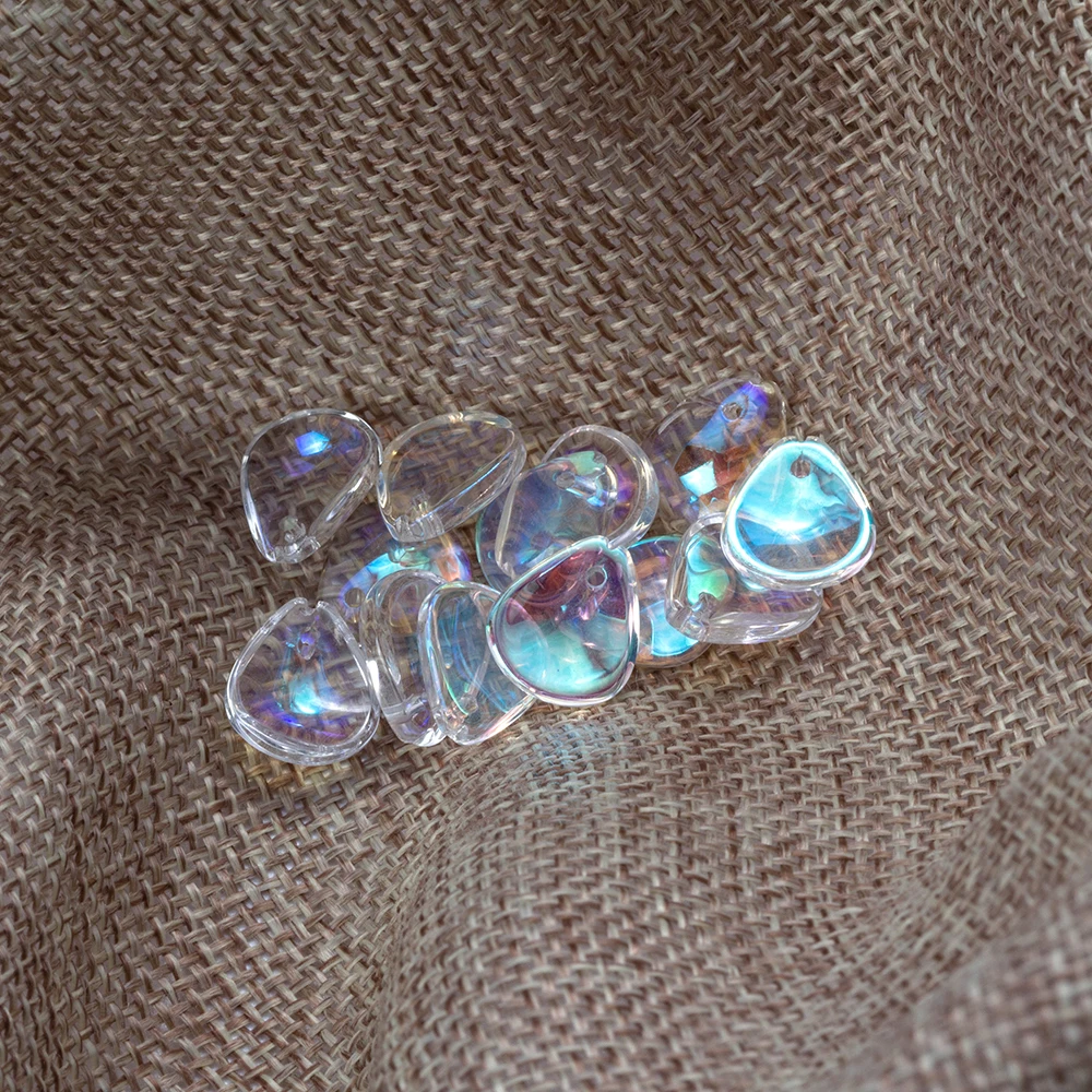 MEIBEADS 12 5*11 мм модные стеклянные рыбьи весы в форме Распорки подвески для