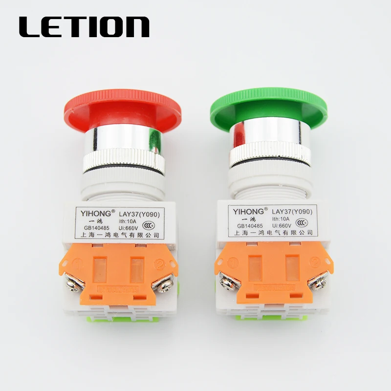 LAY37 11ZS аварийного останова кнопочный переключатель кнопка грибок 660 V 10A