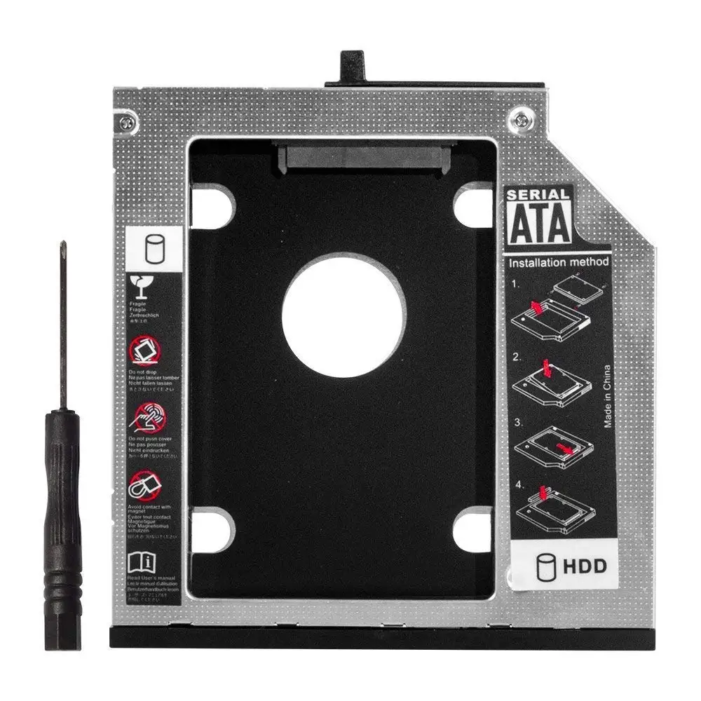 12 7 мм 2 й жесткий диск SSD замена лотка Caddy для Lenovo Thinkpad T420 T430 T510 T520 T530 W510 W520 W530|t500