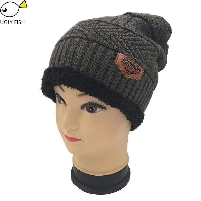 gray only cap Шею теплым шапка вязаная шапка шарф шапка из двух частей Зимние Шапки Для мужчины Шапки шапка мужская вязанная Зимняя Шапка Флис Вязать Hat балаклава шапки женские зимние шапка мужская зимняя шапка зимняя мужская - Цвет: gray only cap