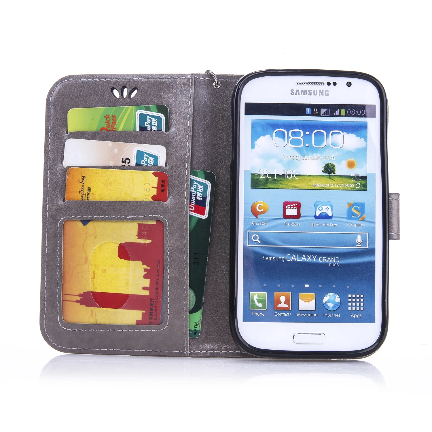 Чехол с откидной крышкой для samsung Galaxy Grand Duos i9082 i9060 i9060i кожаный чехол мобильного