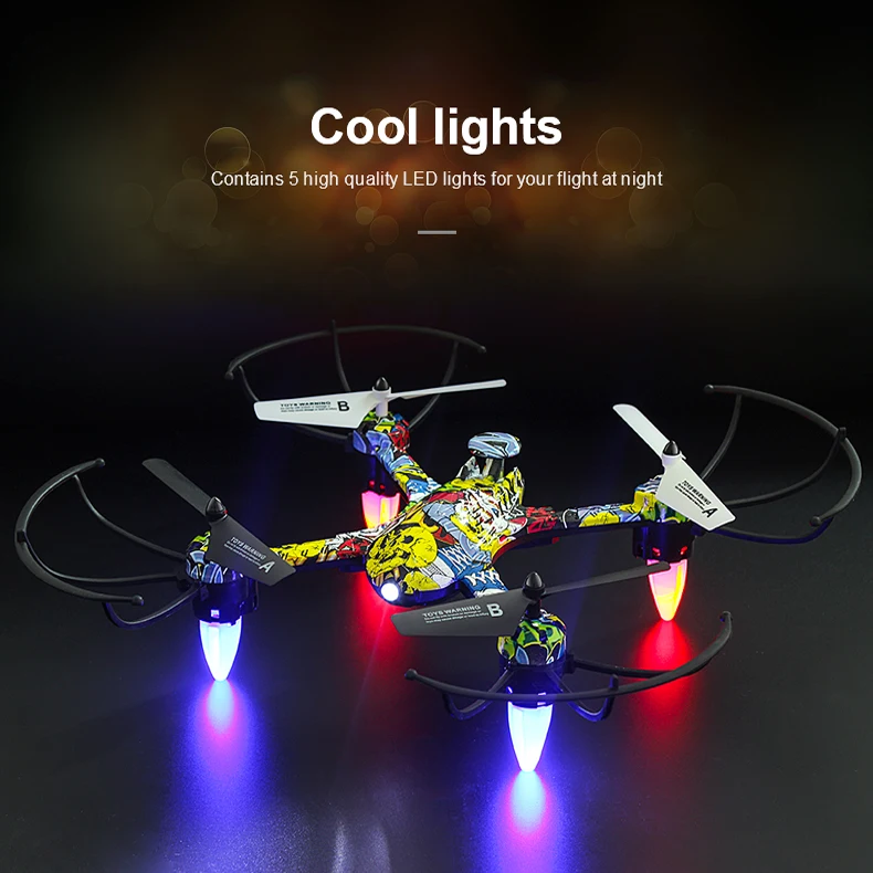 Dreams Fly Drone 2.4Zhz Remont управление светодиодными лампами Квадрокоптер один ключ