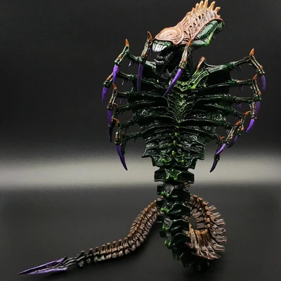 8 дюймов Хищник против инопланетянина 13th линейки queen Face Hugger фигурка модель NECA - Цвет: Темный хаки