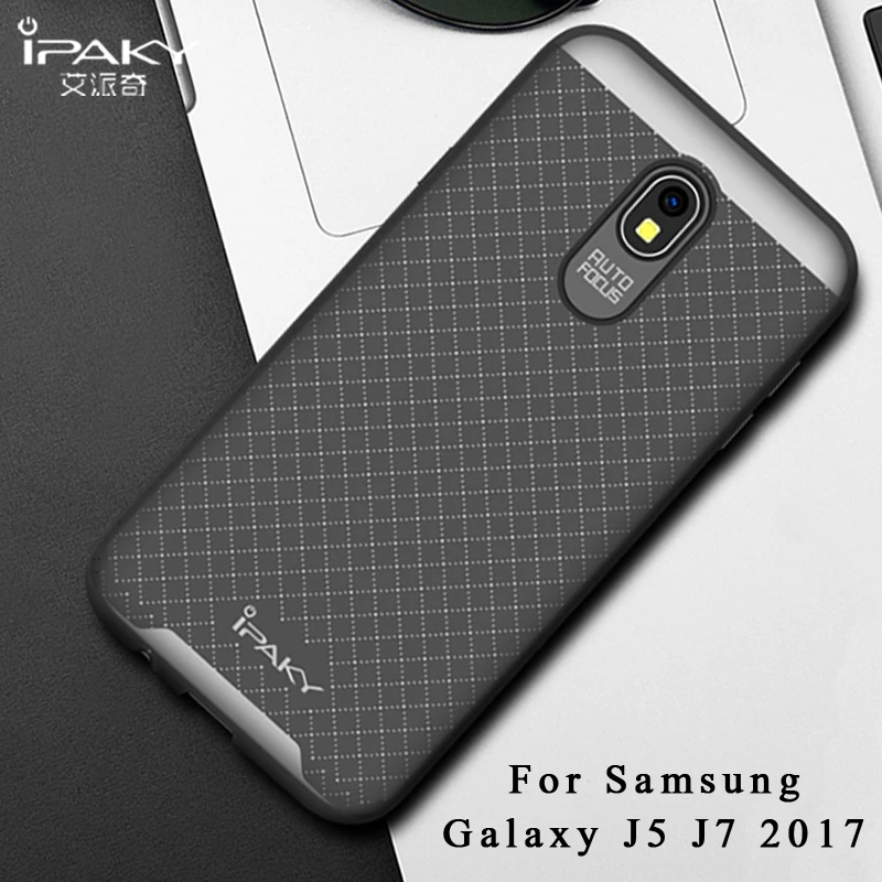 Ipaky Coque для Samsung Galaxy J5 2017 Чехол Броня PC рамка + силиконовый чехол J7 Чехлы EU-Version |