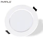 Встраиваемый светодиодный Светильник направленного света, круглая лампа теплого белого света для спальни, кухни, комнатного освесветильник, 220 В, 5 Вт