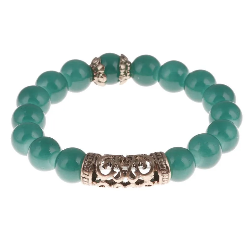 Браслет Boho Mujer Bijoux Homme зеленый круглый стеклянный бисер винтажные Подарки для