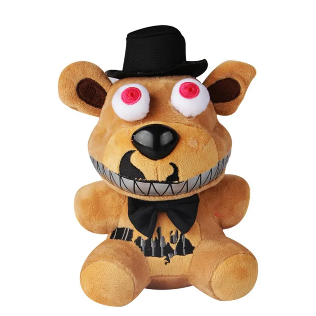 Style 2 20 см Мультфильм пять ночей у Фредди 4 игрушки FNAF кукла Фредди Fazbear медведь лисица Бонни плюшевые игрушки для детей подарок - Цвет: Style 2