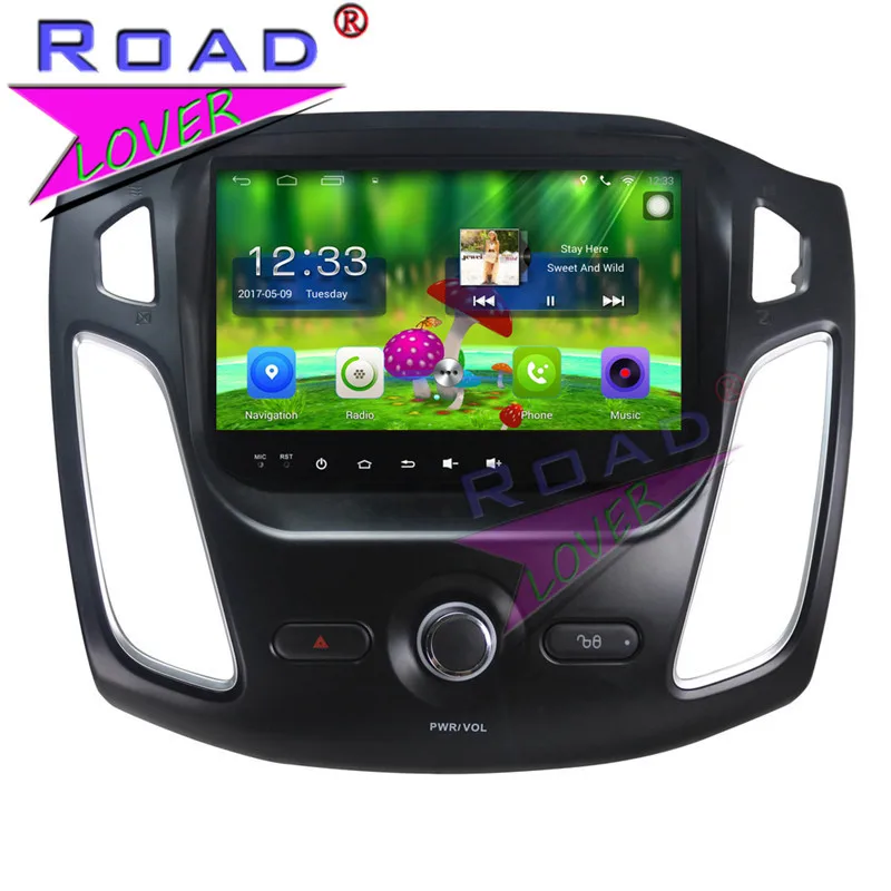Автомобильный GPS навигатор TOPNAVI плеер на Android 6 0 2 ГБ + 32 9 дюймов 1024*600 для Ford Focus 2012