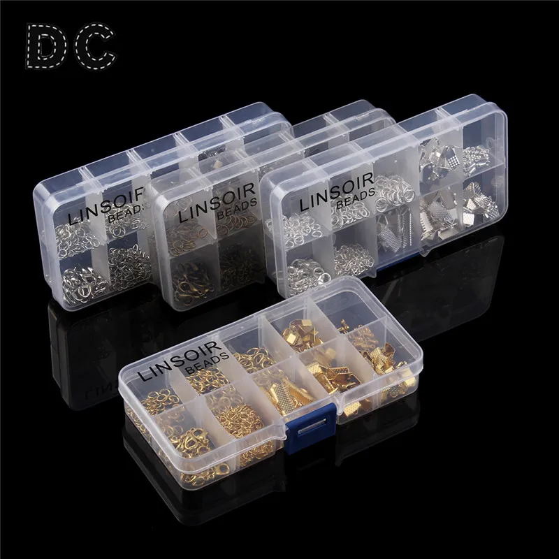 DC 1 кор./лот смешанные концы крепежных застежек/Омаров застежек/прыжков