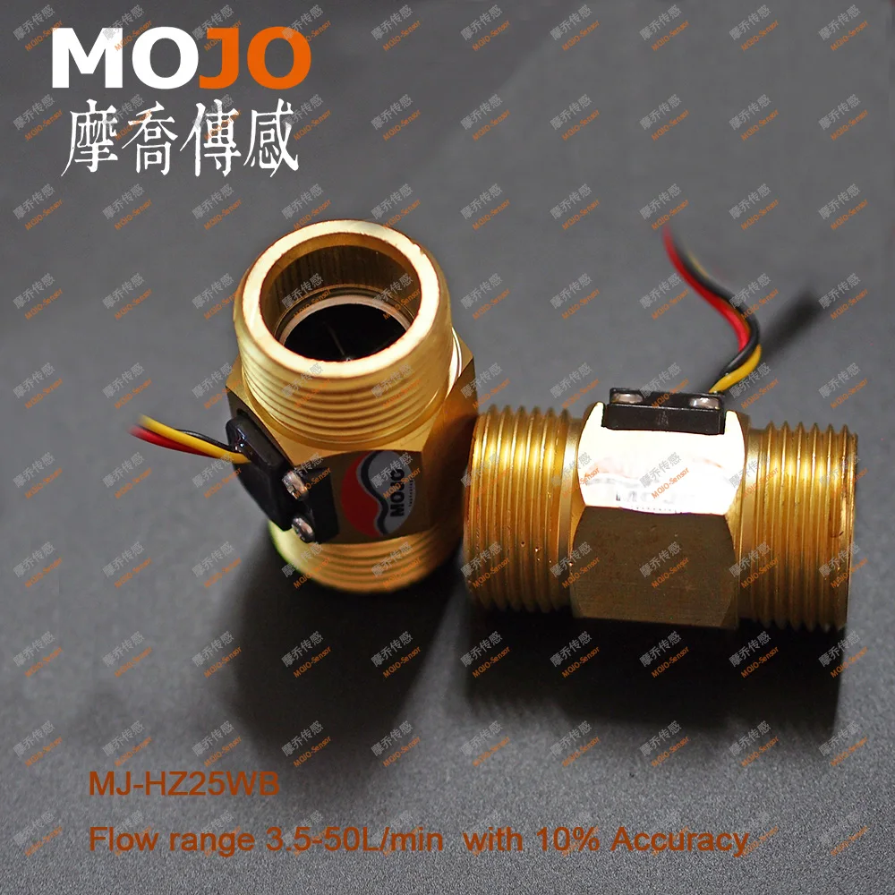 MJ-HZ25WB(10 шт./лот) DN25 G1 'ɴ-45 л/мин водяной дизельный латунный Датчик потока