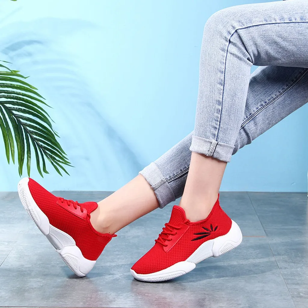 Кроссовки женские легкие дышащая сетчатая спортивная обувь для отдыха на