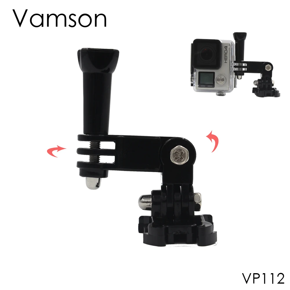 Vamson для GoPro аксессуары мини Адаптер монопод штатив крепление для Go Pro Hero 6 5 4 3+ 2 для Xiaomi для Yi 4K для SJ4000 VP101 - Цвет: VP112