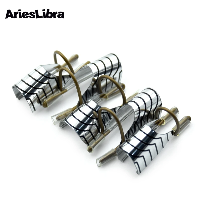 AriesLibra 5 шт./упак. многоразовые Фольга для ногтей трафареты УФ-гель серебро маникюр