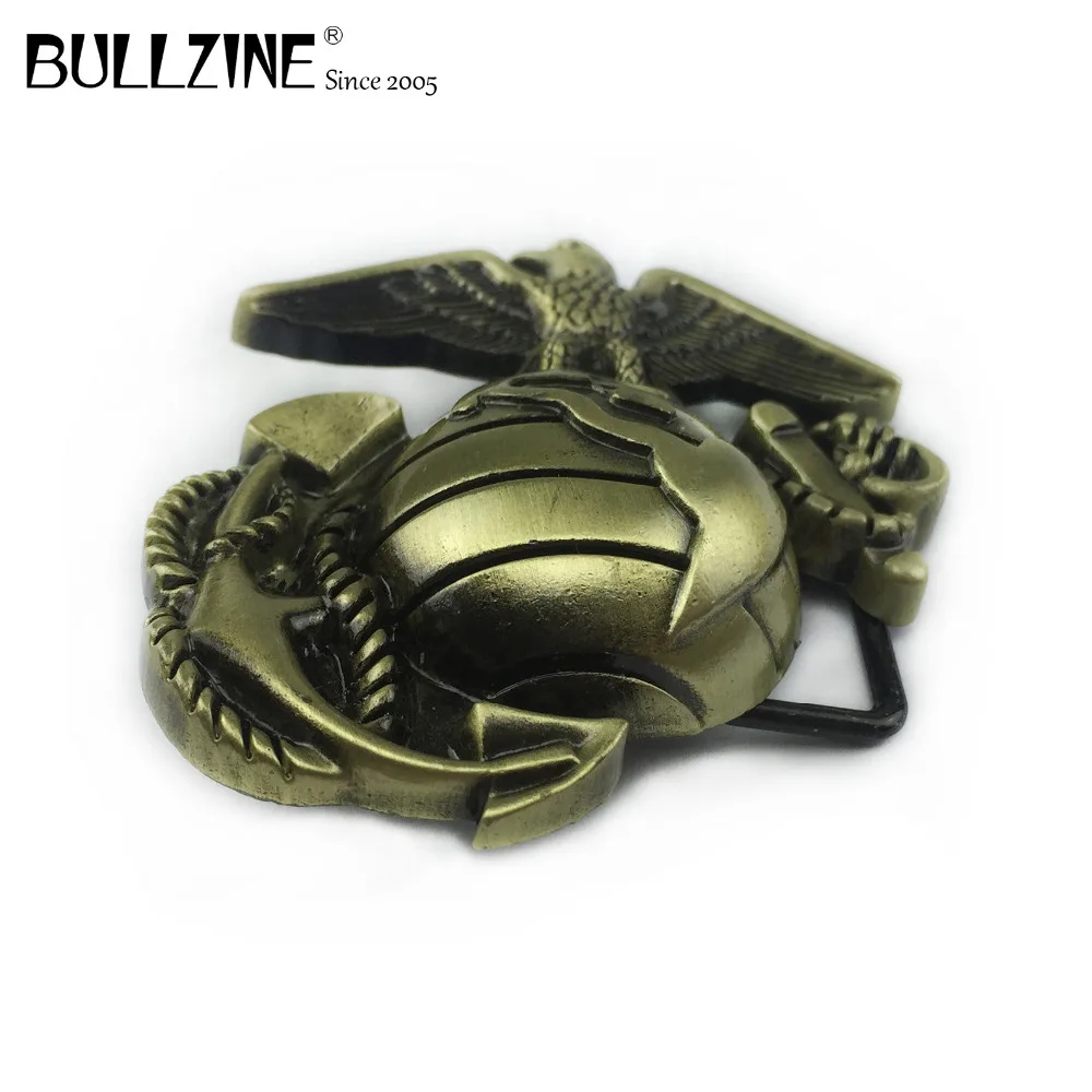 В Bullzine оптовая продажа морской пехоты США пряжка на ремень с логотипом античная