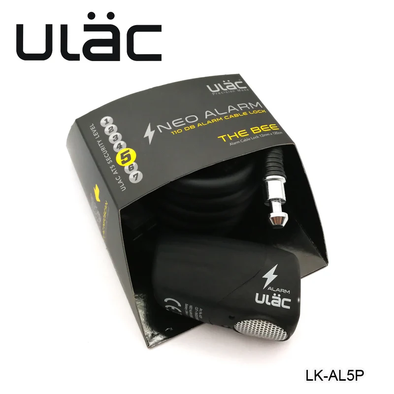ULAC AL5P велосипедный замок стальная цепь электронный сигнализации MTB