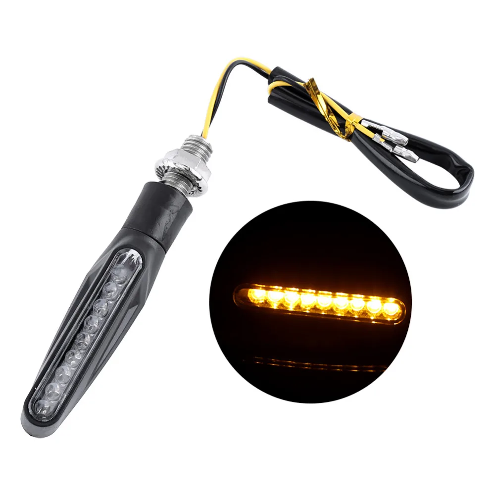 4 шт./компл. светодиодный светильник сигнала поворота мотоцикла Универсальный 9