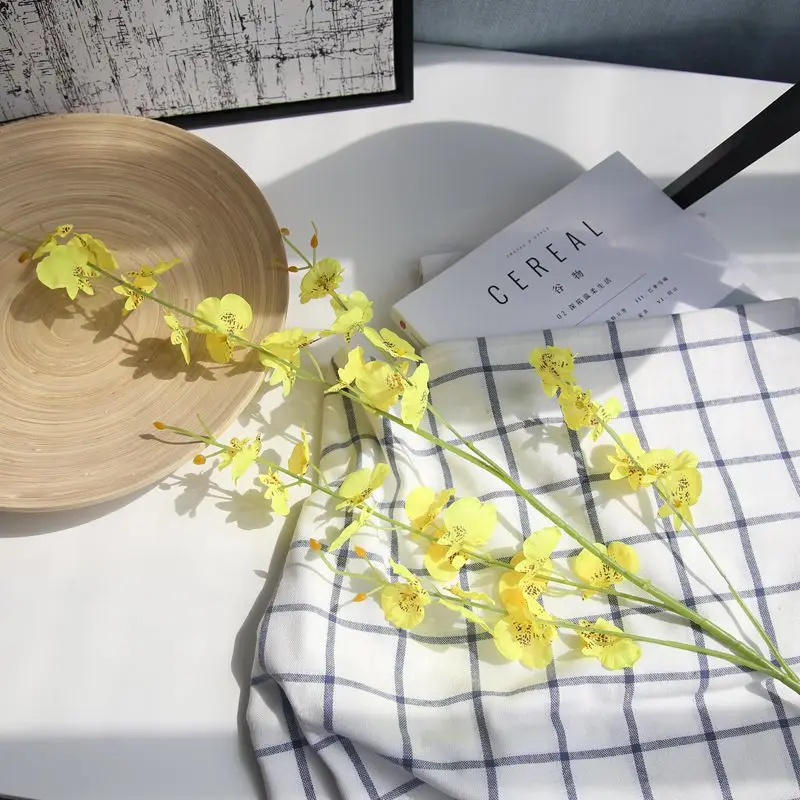 100 см шелковые орхидеи Oncidium Моделирование искусственных цветов цветок танец
