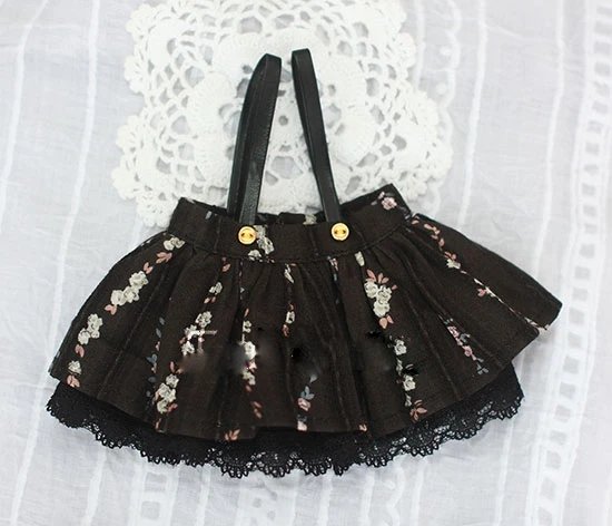 

BJD doll dress western style dress black Soft yarn spray lace Braces skirt for 1/6 BJD SD YOSD doll clothes accessories
