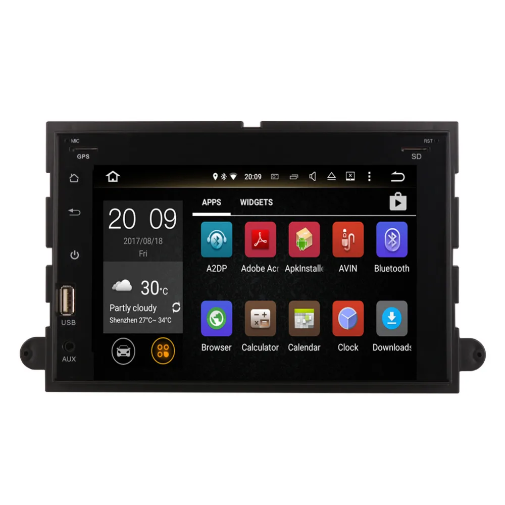 Автомобильный GPS-радиоприемник с сенсорным экраном 7 дюймов Android 8 0 для Ford