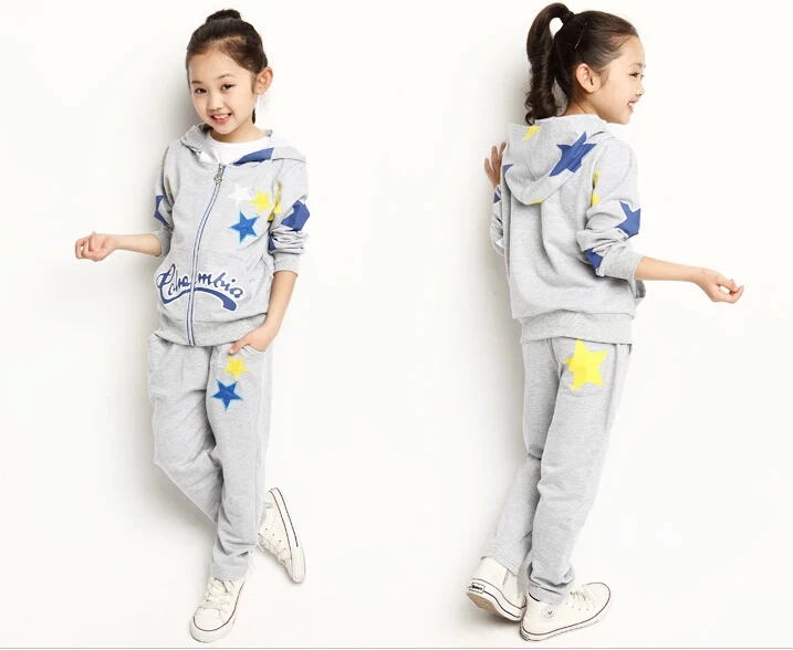 Children's clothing 2014 new girls Spring and Autumn Children models sleeved big virgin sports suit | Мать и ребенок
