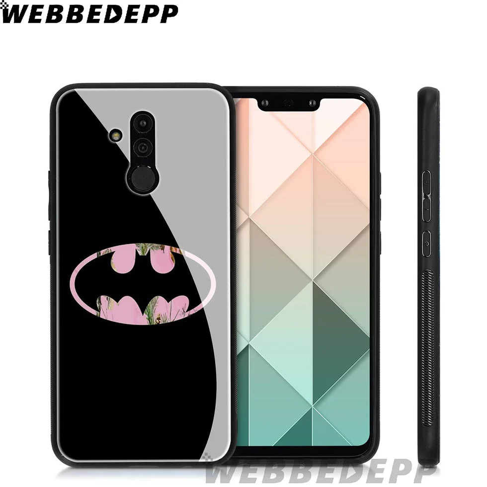 WEBBEDEPP Knight Joker Batman Tempered Glass Case for Huawei Mate 20 P20 P10 P Smart 2019 2018 &amp Honor 10 9 8X 7A Lite Pro |