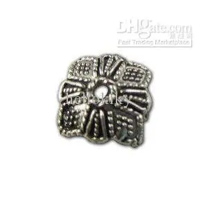 

1500 шт., тибетские серебряные шапочки с цветочным узором SM102