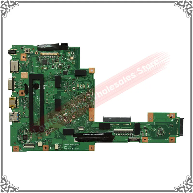 Оригинальный N2830 материнская плата для Asus X553M X553MA K553M REV.2.0 60NB04X0 MB1700 Intel DDR3 ноутбук