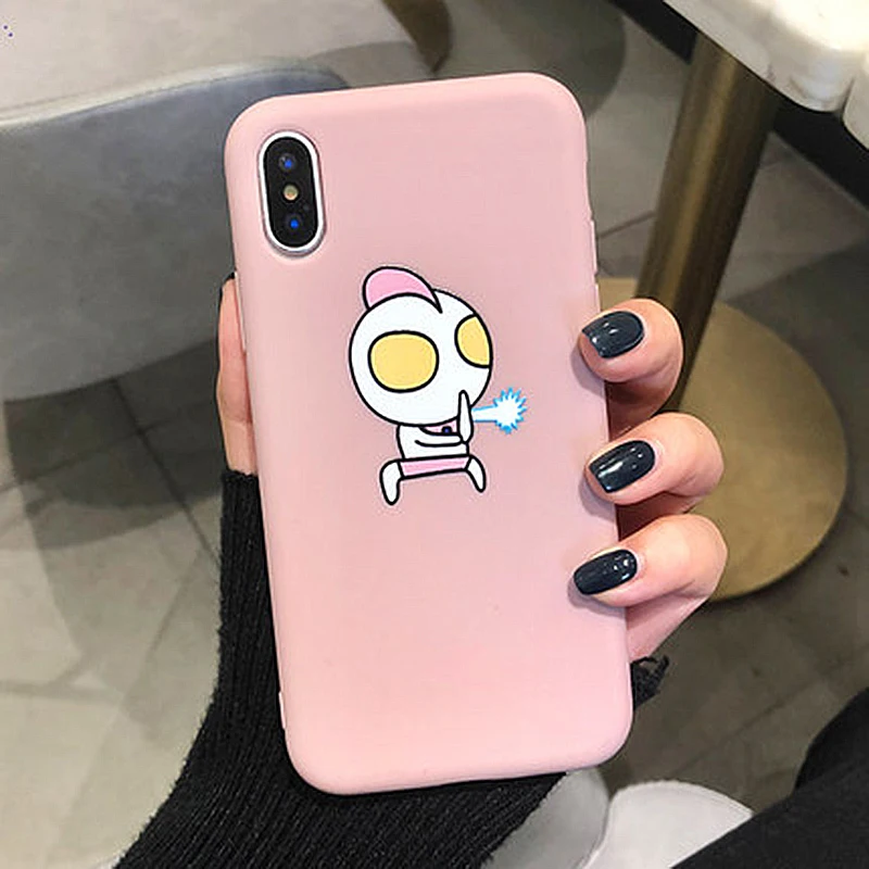 Чехол для телефона для iphone 7, чехол для iphone X, 7, 6, 8 Plus, чехол для iphone Xs Max, XR, милый мультяшный Мягкий ТПУ чехол на заднюю панель s, задняя крышка