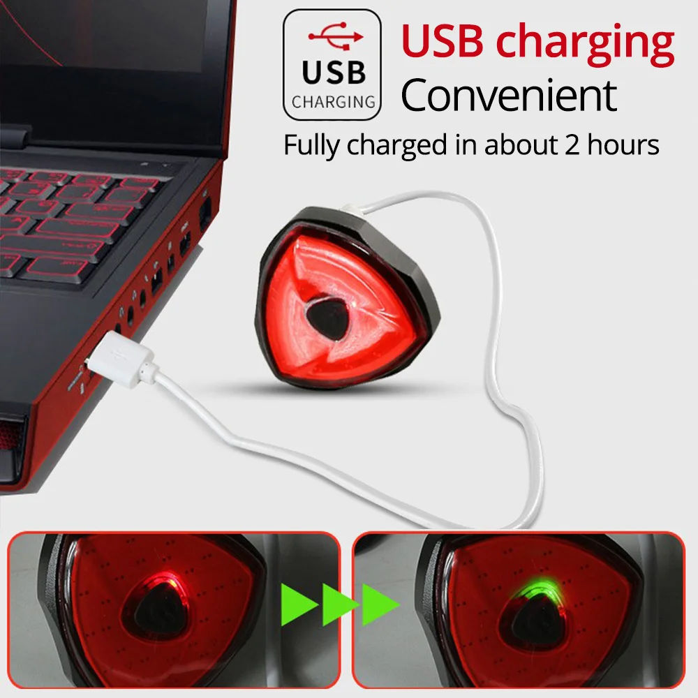 Умный тормоз индукции велосипедный фонарь USB зарядка 6 режим света