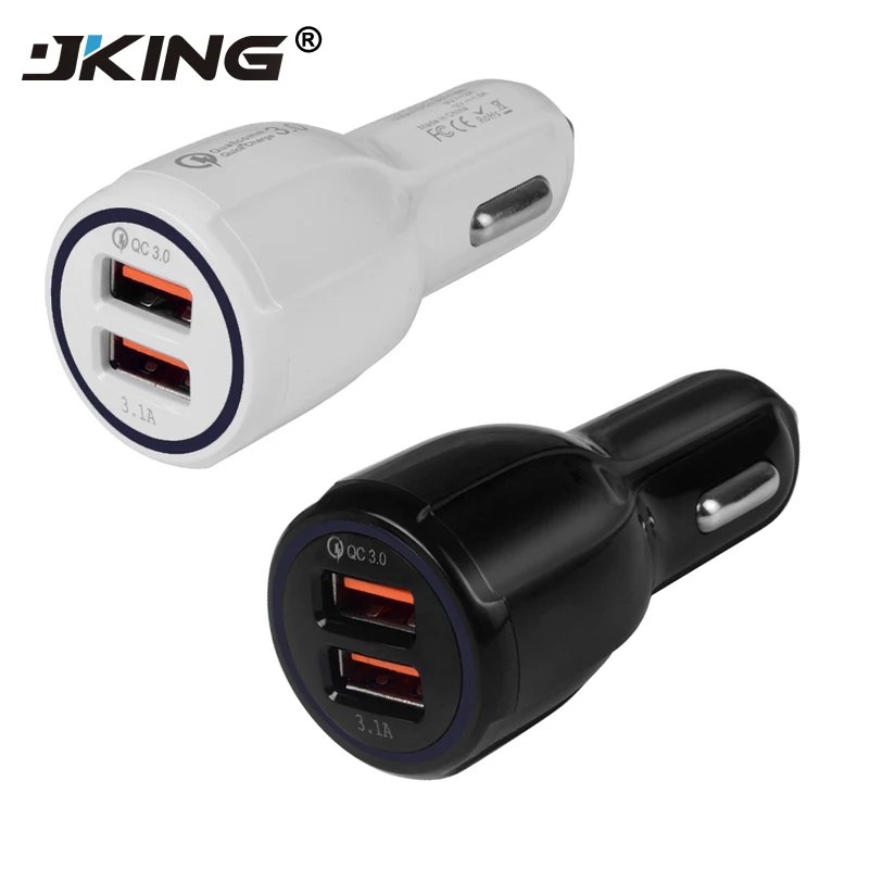 Автомобильное зарядное устройство JKING с 2 USB портами 5 В 3 0 А|Зарядные устройства