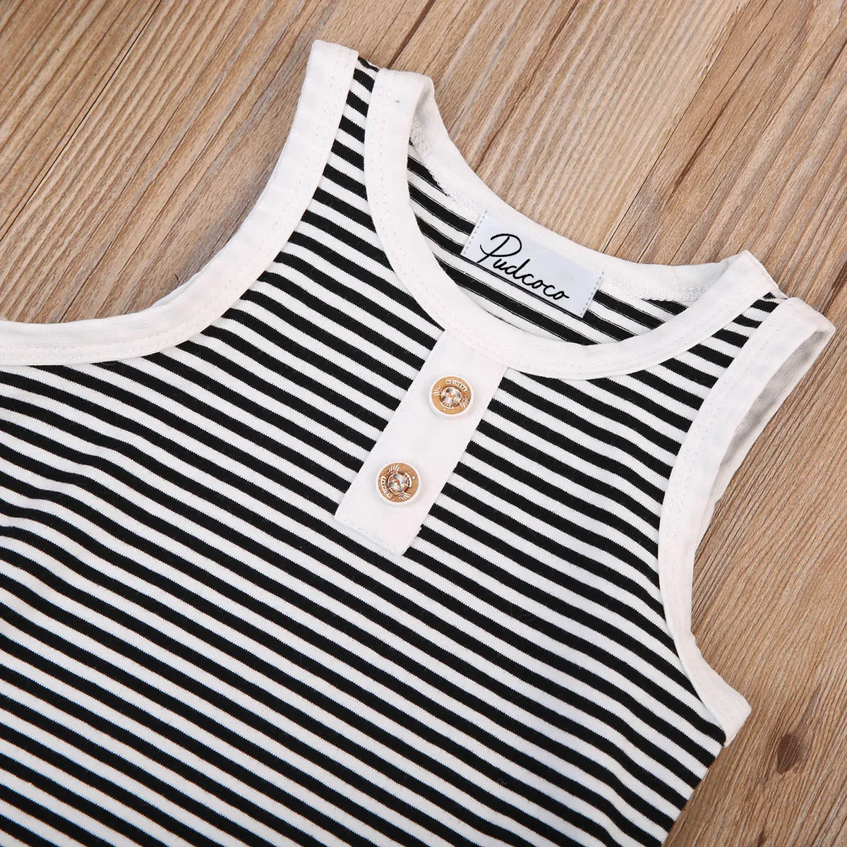 2Pcs Striped Kids Boys Strap Cotton Clothes Newborn Toddler T Shirt Tee Top+Pants Outfits US | Детская одежда и обувь