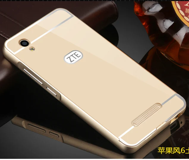 Чехол для Zte x3 d2 тонкая роскошная алюминиевая металлическая рамка акриловая