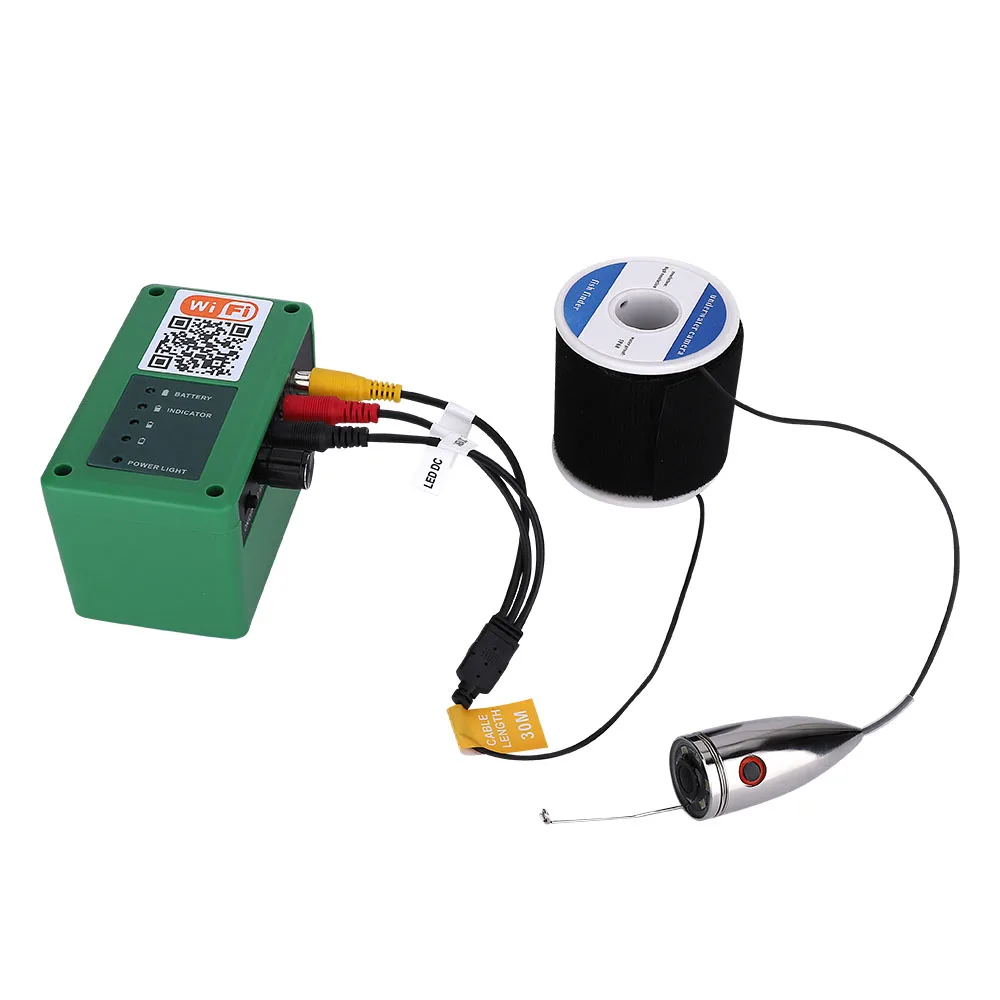 Продажа Беспроводная видеокамера для подводной рыбалки, 10 дюймов, Wi-Fi, 720P, 1000TVL, 15 м/20 м/30 м/50 м, Поддержка IOS и Android