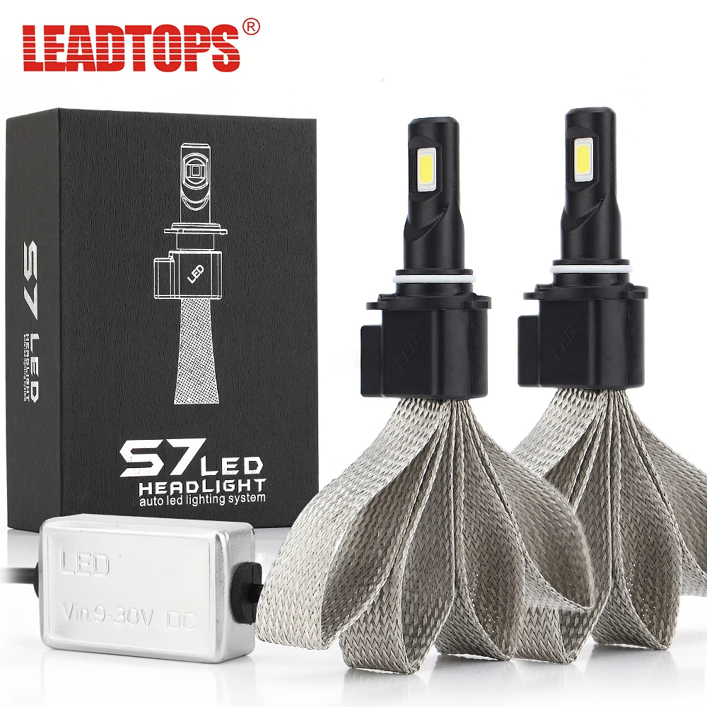 

1Set Car External Lights H1 LED H7 H11 Car Headlight Bulb 9005 9006 Lamp Source Fog Light 60W 6000k 6400LM Faros Led Coche EC