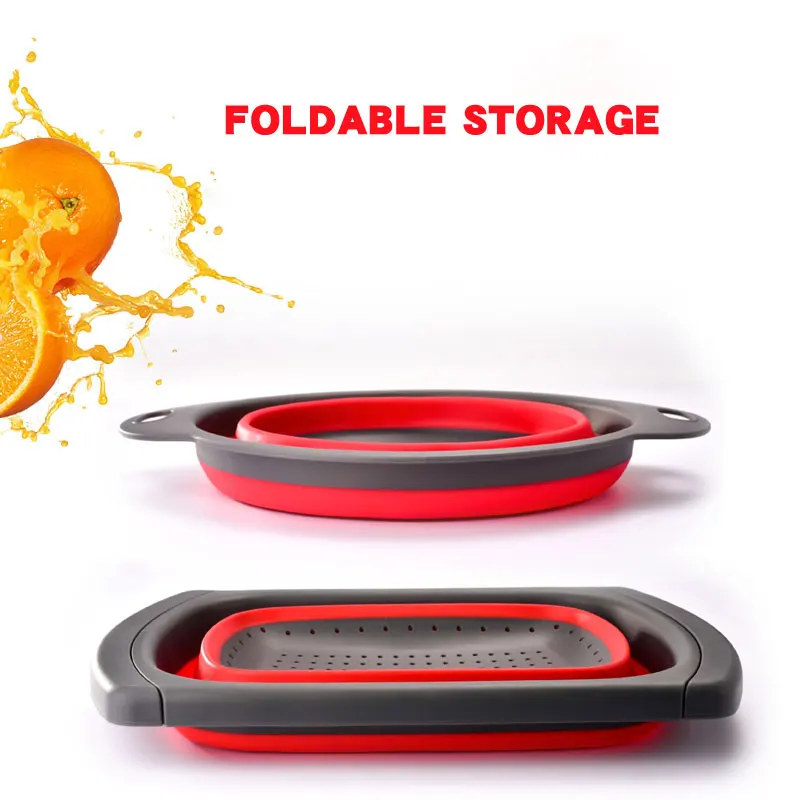 Складные корзины для слива фруктов и овощей складные телескопические