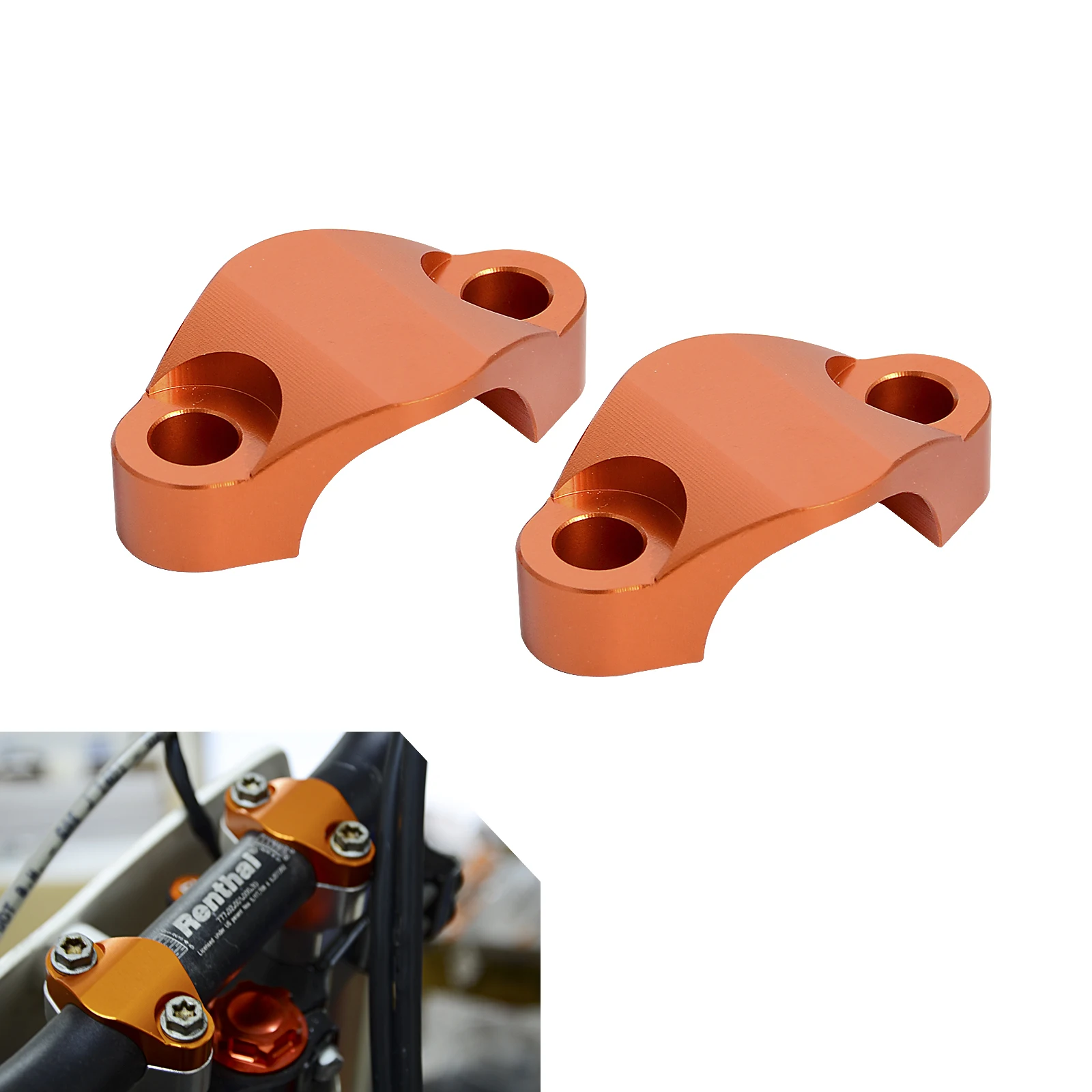Зажим для руля CNC 28 мм KTM 125 150 200 250 350 450 530 690 790 1090 1190 1290 Adventure Husqvarna FC FE TE|Накладки и декоративные молдинги| |