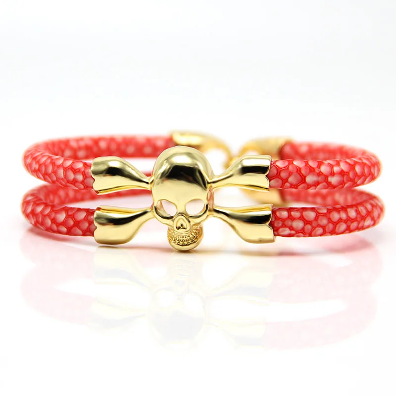 Customsize модный браслет с черепом для мужчин и женщин роскошный мужской