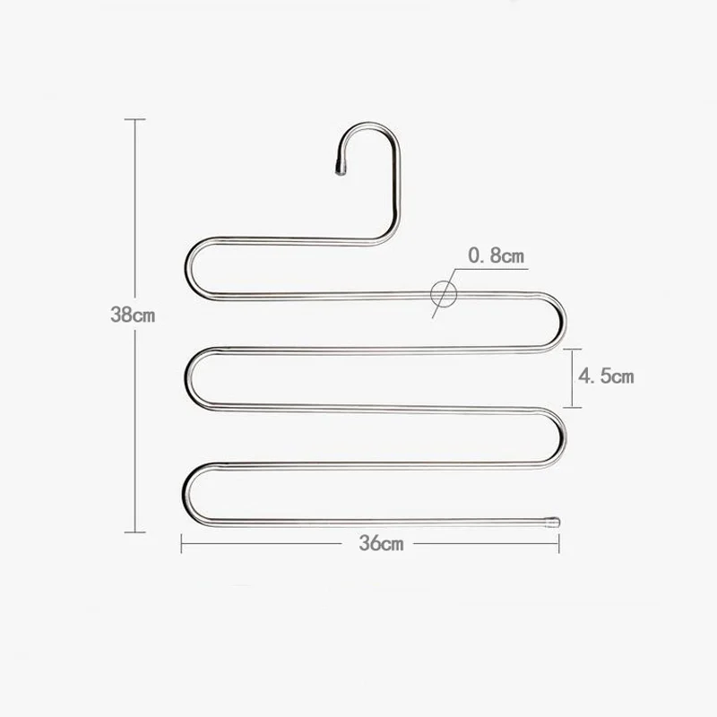5 уровневая вешалка для брюк из нержавеющей стали одежды шкаф хранения Бытовые