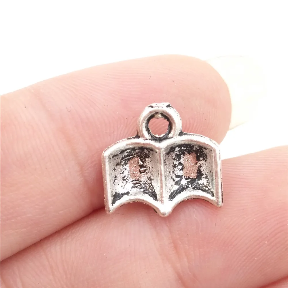 Подвески для чтения из цинкового сплава 11 х11 мм 1 г|antique silver charm|charm antique silvercharms |