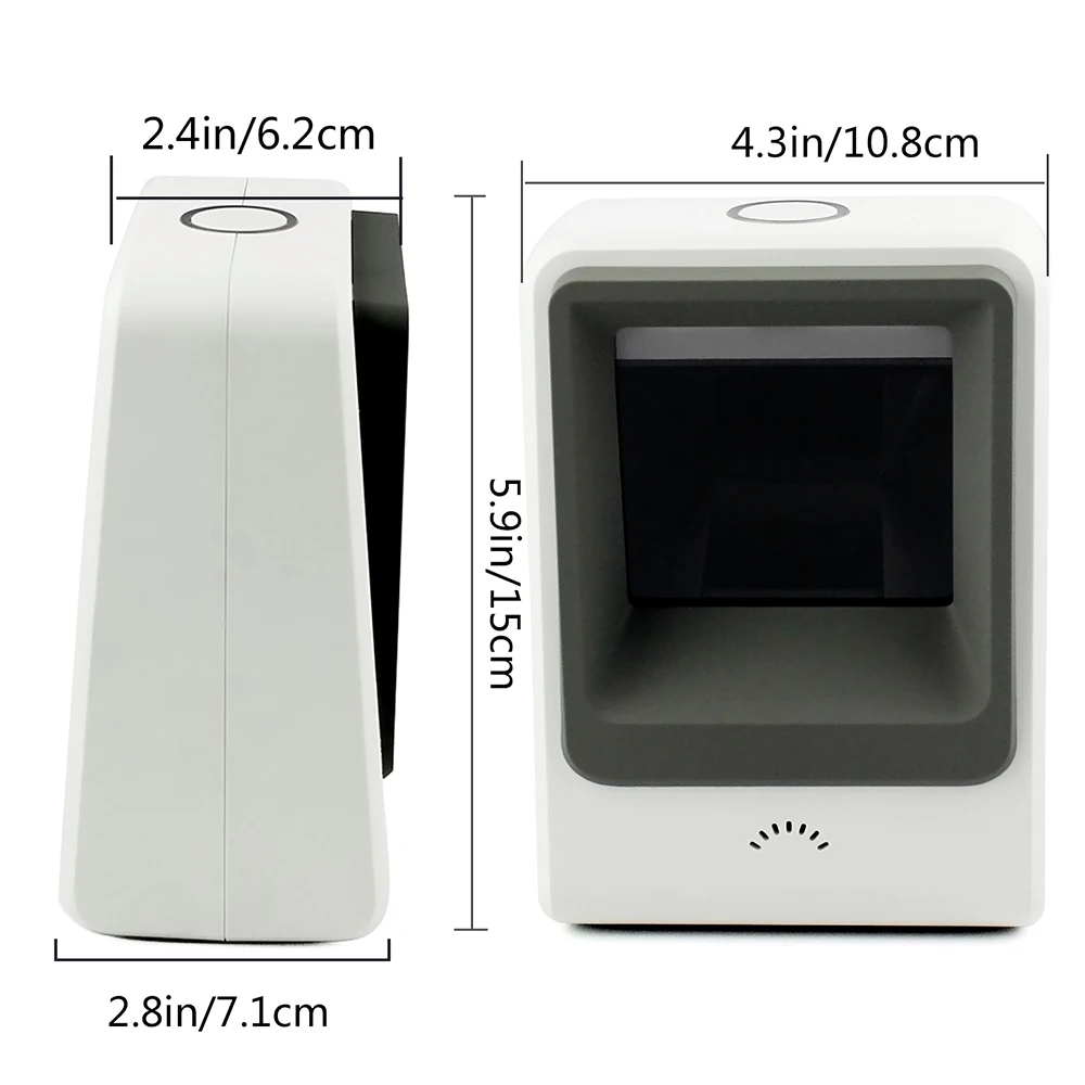 2D автоматический сканер штрих кода Symcode 1D/2D USB Handsfree считыватель кодов с функцией