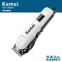 kemei km 809a professional hair clipper lcd display household rechargeable trimmer haircut clipper cutter styling tool