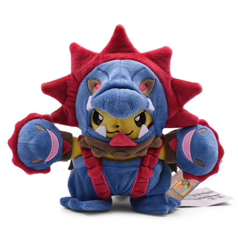 Hydreigon Pikachu 7 видов стилей Аниме Пикачу Косплей Hydreigon Tyranitar Charizard Snorlax Peluche Плюшевые игрушки Рождественский подарок для детей - Цвет: Hydreigon Pikachu