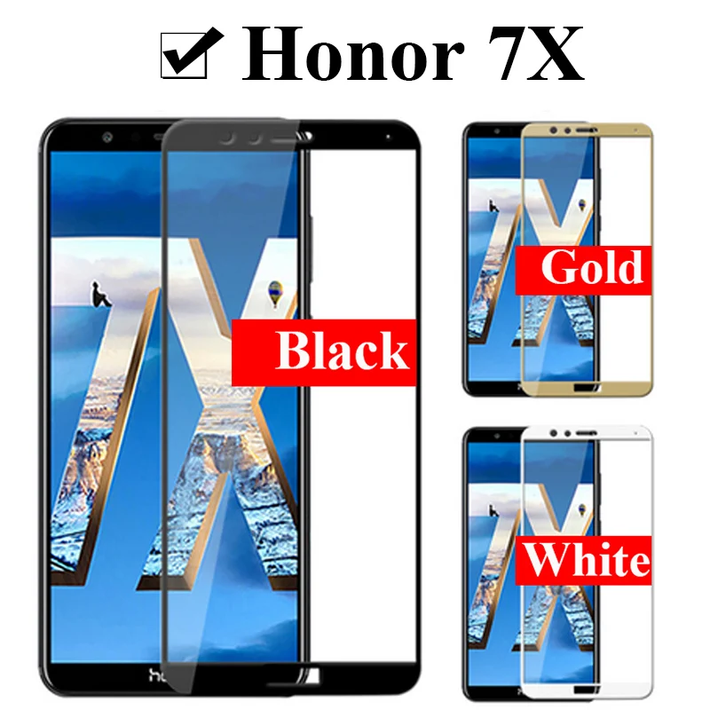 honor 7x Protective glass on for huawei x7 7 x tempered screen protector glas honor7x sheet armor honer protection protect 9 cam | Мобильные