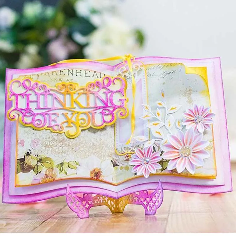 Металлические Вырубные штампы AddyCraft вырезанная форма с надписью Думай о тебя нож