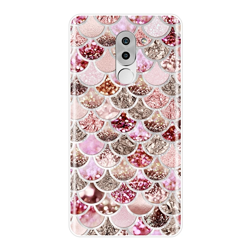 Phone Case Silicone For Huawei Honor 4X 5A 5X 6 6X Fish Scale Luxury Aesthetic Soft Back Cover 4C 5C 6C 6A Pro | Мобильные телефоны