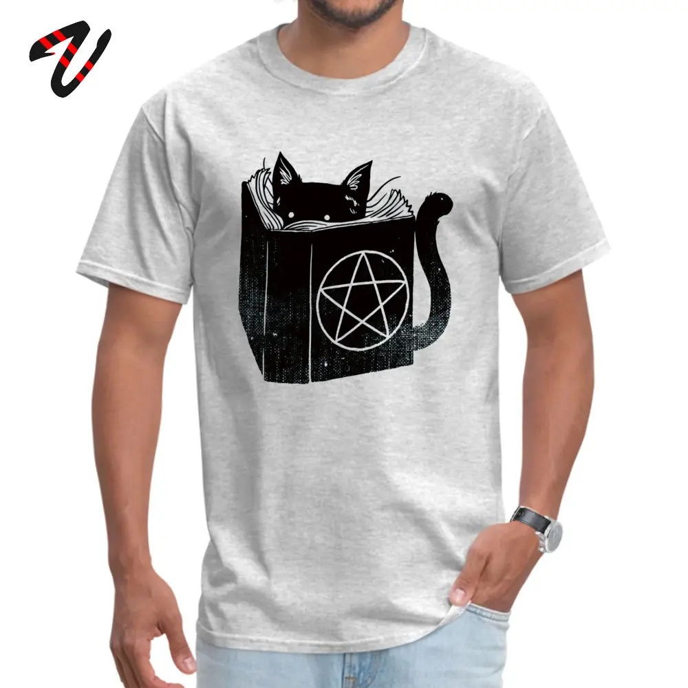 

witchcraft cat Geocaching T-Shirt for Men Holland Sleeve Classic Tops & Tees Funny Summer/Fall O Neck Tees Fitness Tight