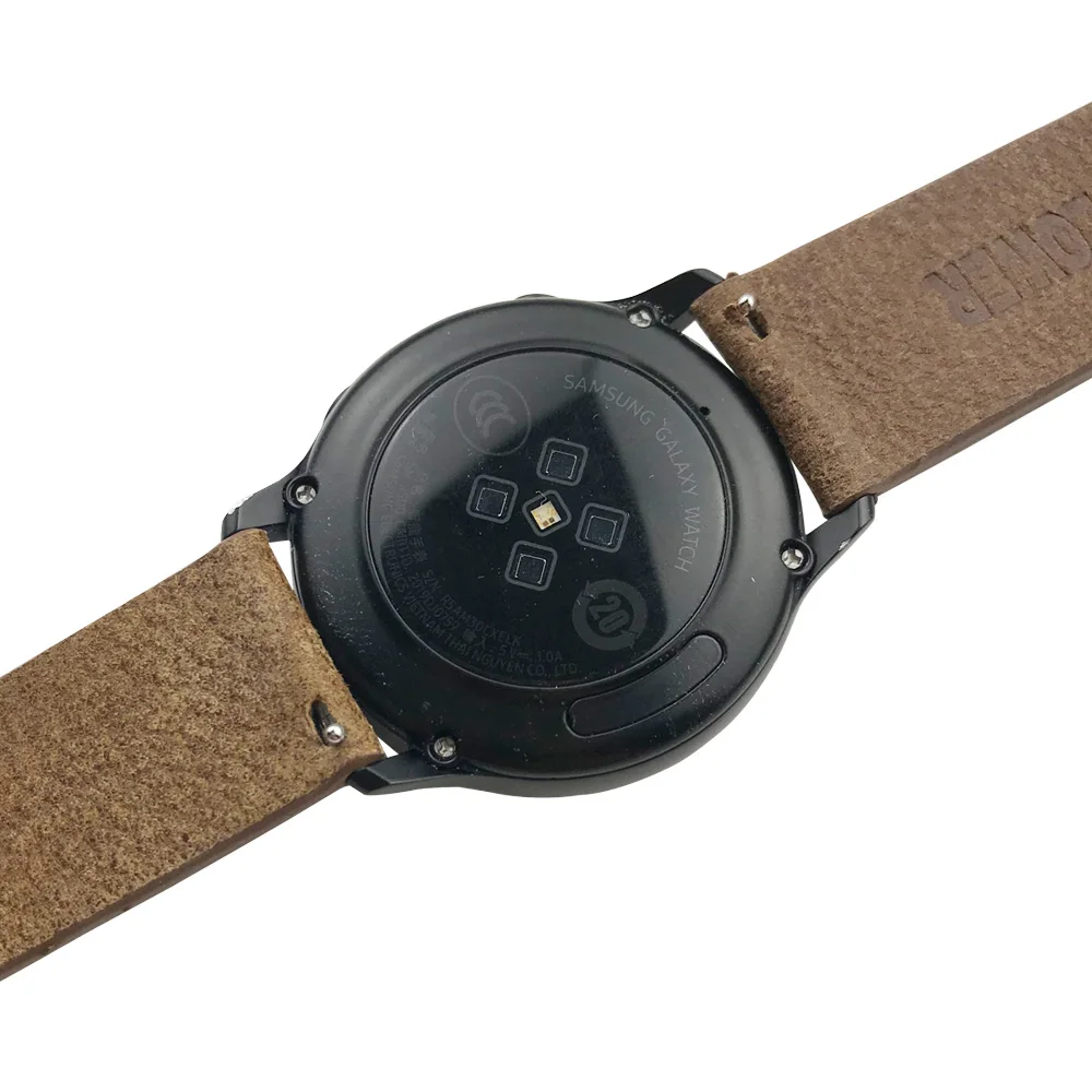 20 мм классический кожаный браслет на запястье ремешок для samsung Galaxy Watch активный ремешок для samsung Galaxy Watch 42 мм аксессуары